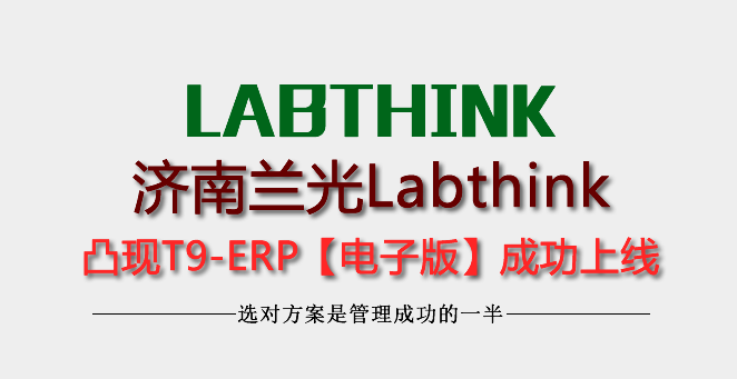 濟南蘭光Labthink凸現(xiàn)T9-ERP成功上線使用